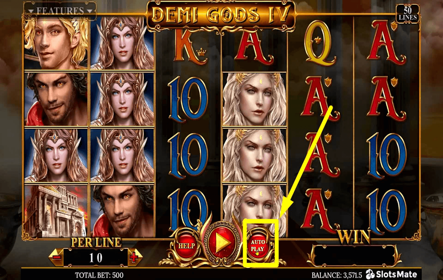 Demi Gods IV Utilisation de la fonction facultative « Lecture automatique ».