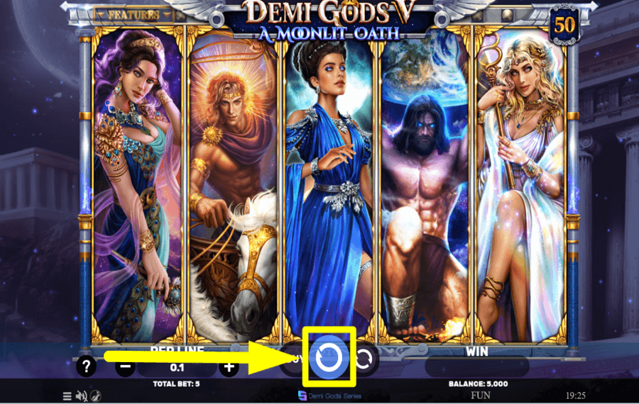 Demi Gods V A Moonlit Oath DREHEN SIE FÜR BELOHNUNGEN.