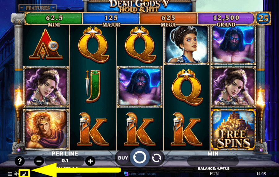 Demi Gods V Hold and Hit SPEED UP THE GAME.