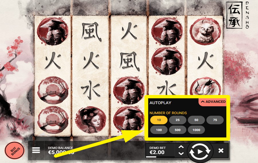 Densho ACTIVATE AUTOMATIC PLAY.