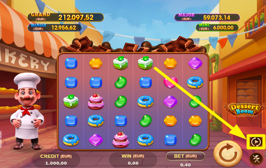 Dessert Boom CHOOSE AUTOMATIC SPINNING.