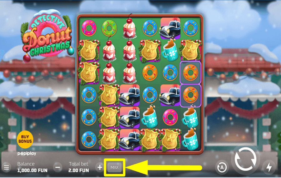 Detective Donut Christmas ATTRIBUER DES ENJEUX ÉLEVÉS.