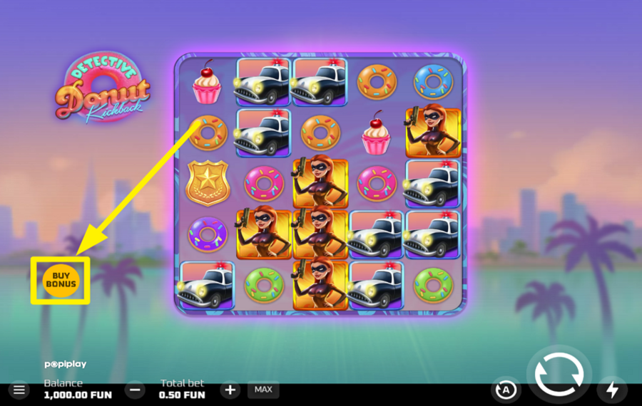 Detective Donut Kickback DÉBLOQUEZ DES FONCTIONNALITÉS BONUS.