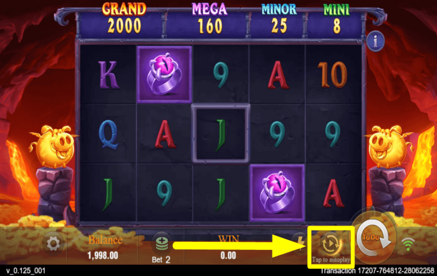 Devil Fire 2 START AUTOMATIC SPINS.