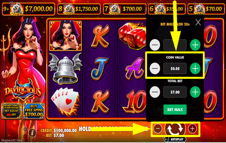 Devilicious ARRANGE THE COINS.