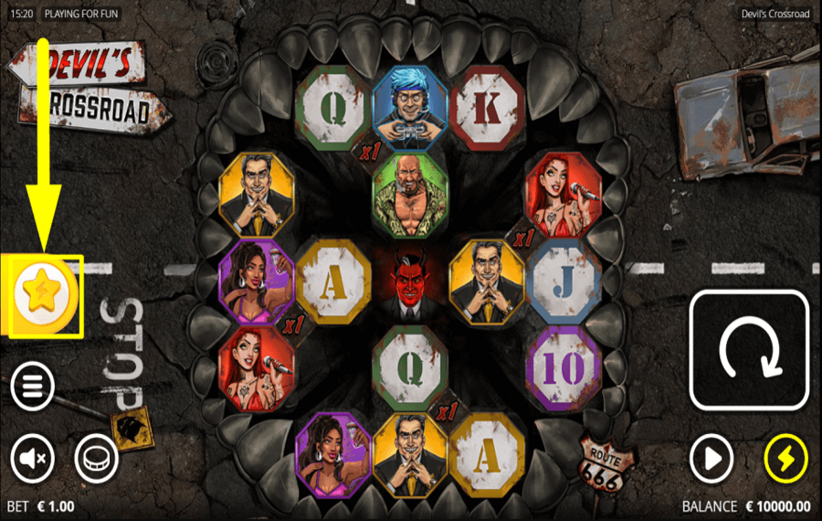 Devils Crossroad COMPRUEBE EL PANEL DE FUNCIONES.