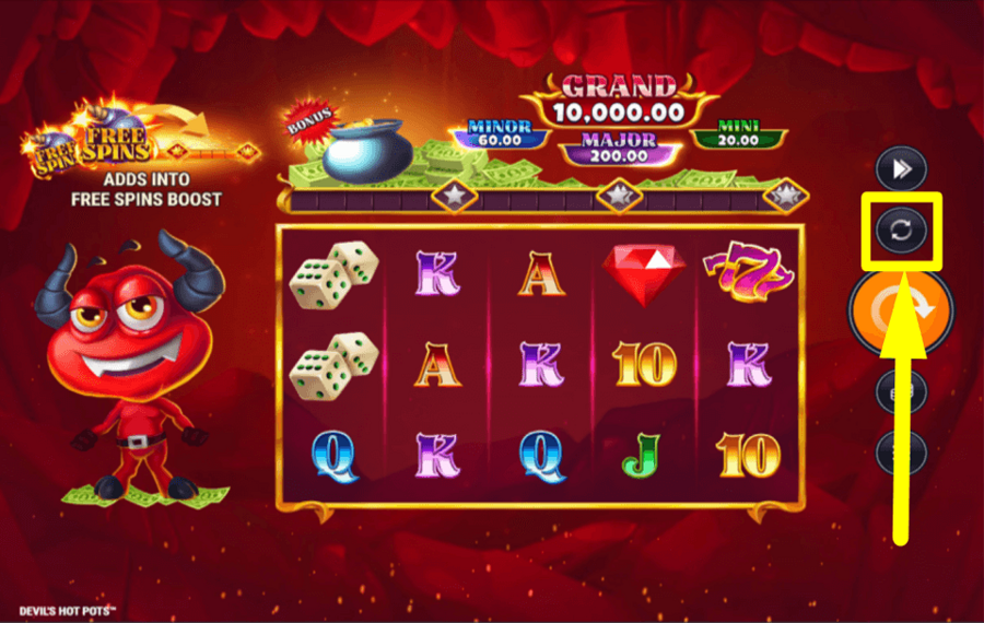 Devils Hot Pots AUTOMATISCH FORTSETZEN.