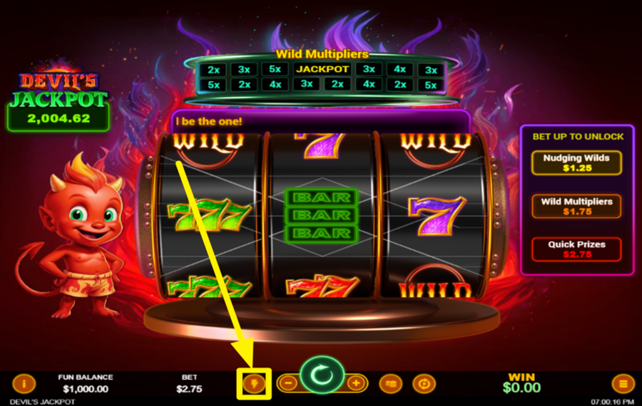 Devils Jackpot POTENZIA IL GIOCO.