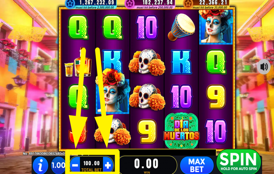 Dia de los Muertos DECIDE ON YOUR TOTAL STAKE.