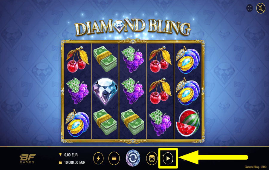 Diamond Bling AUTOMATISCH FORTSETZEN.