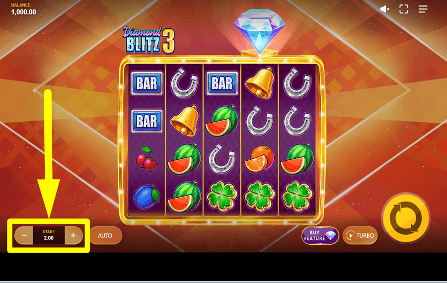 Diamond Blitz 3 PLACE YOUR BET.