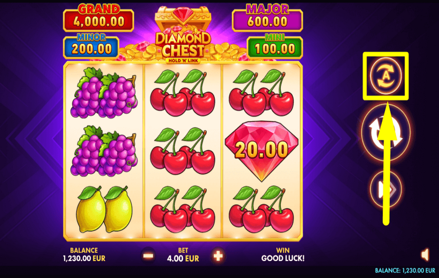 Diamond Chest Hold N Link WÄHLEN SIE AUTOPLAY.