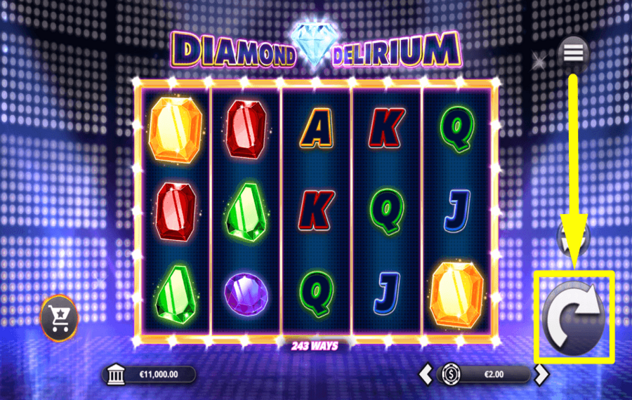 Diamond Delirium INIZIA IL GIOCO.