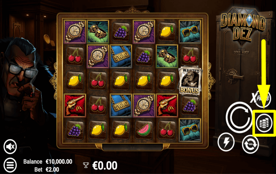 Diamond Dez ADJUST THE WAGER.