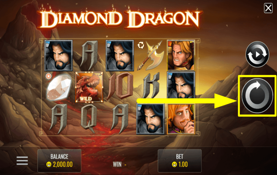 Diamond Dragon PRESS “PLAY” TO SPIN.