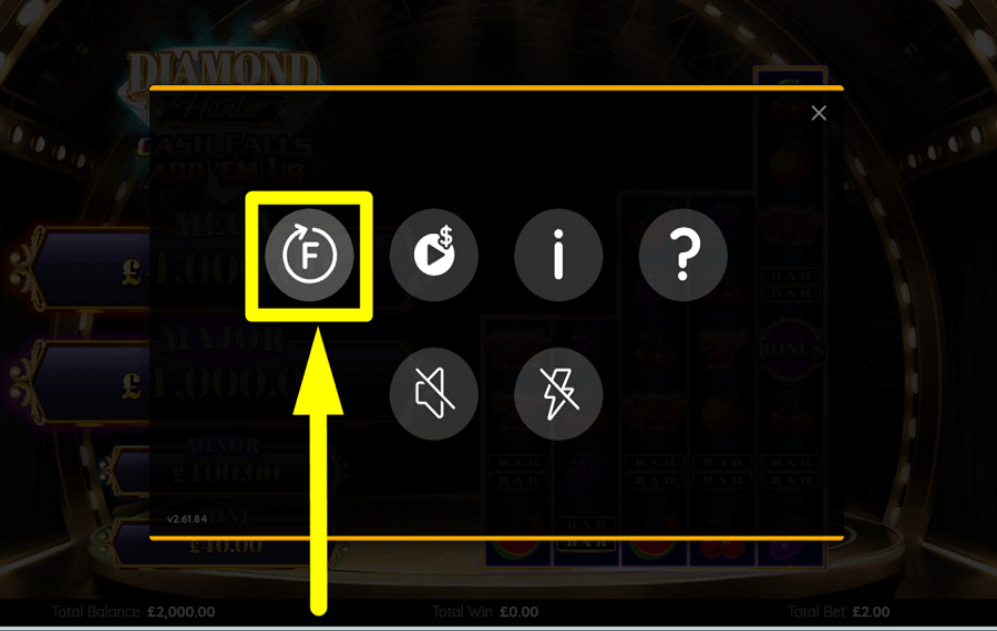 Diamond Hunter Cash Falls VERIFICA LE CARATTERISTICHE.