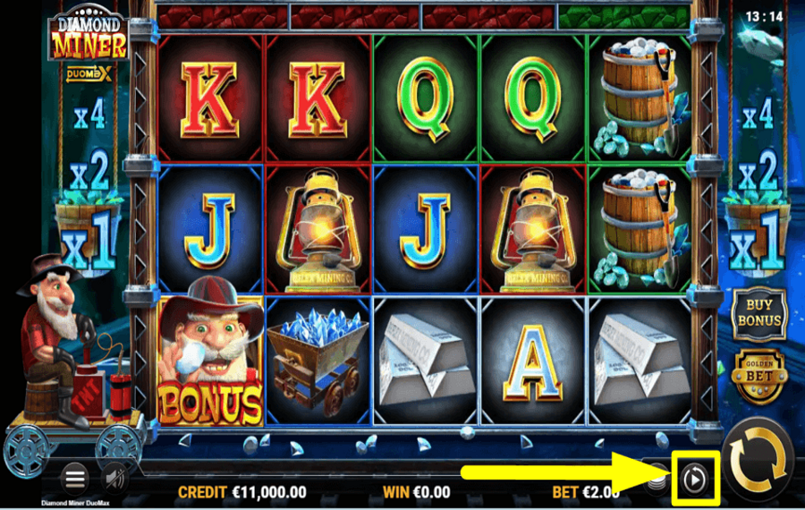 Diamond Miner DuoMax ИСПОЛЬЗУЙТЕ ФУНКЦИЮ АВТОИГРА.