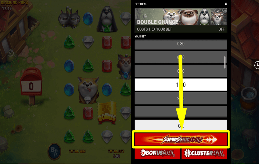 Diamond Pups VERFOLGEN SIE ES SO SCHNELL WIE MÖGLICH.