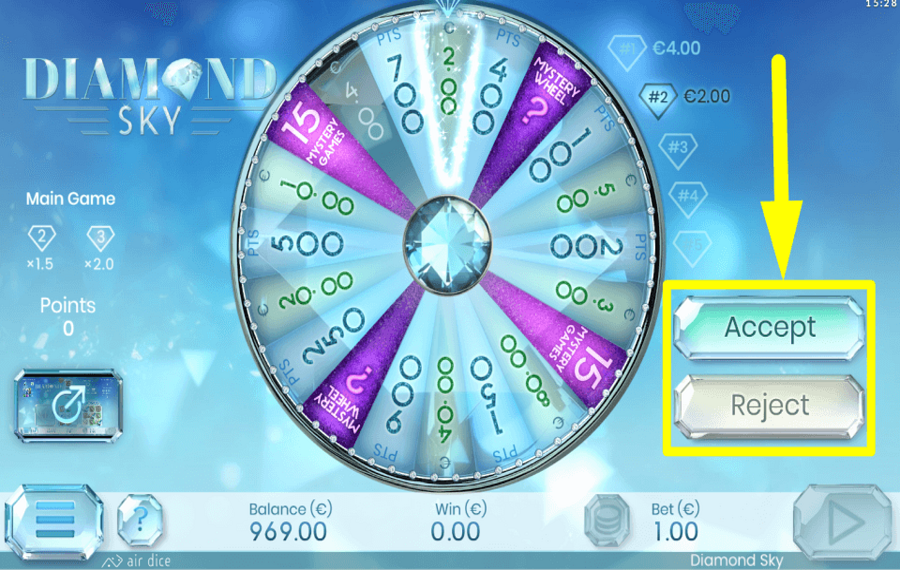 Diamond Sky CONTINUA A GIOCARE.