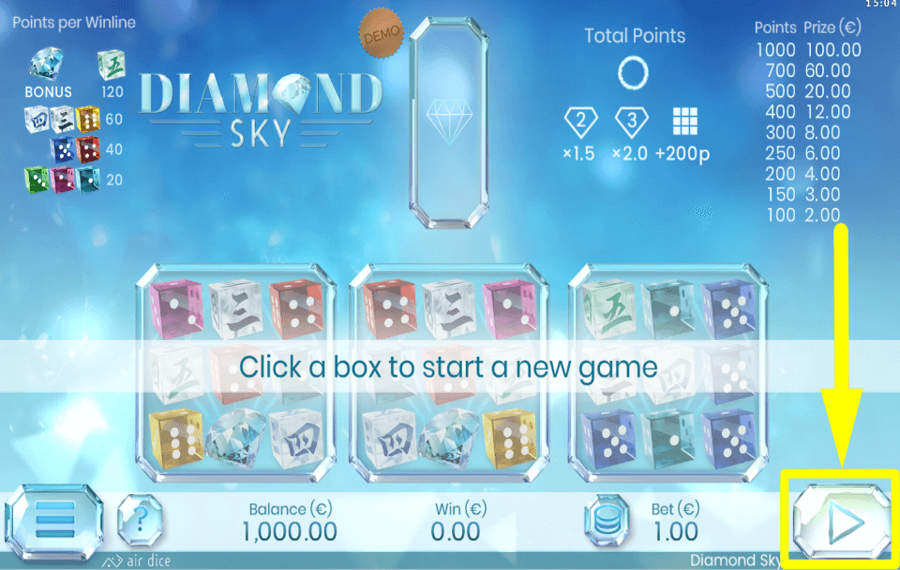 Diamond Sky INIZIA A GIOCARE.