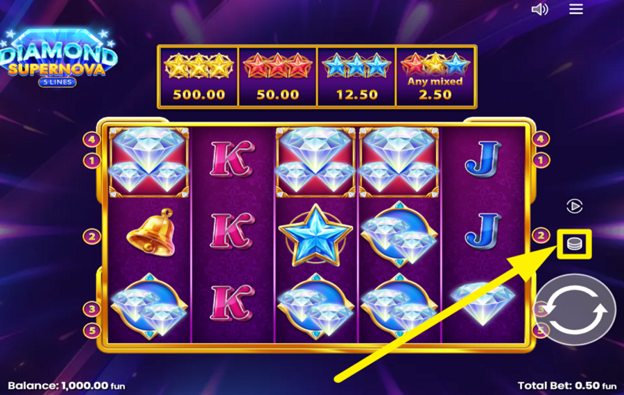 Diamond Supernova 5 PLACE YOUR BET.