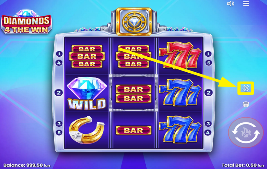 Diamonds 4 The Win ATTIVA LA ROTAZIONE AUTOMATICA.