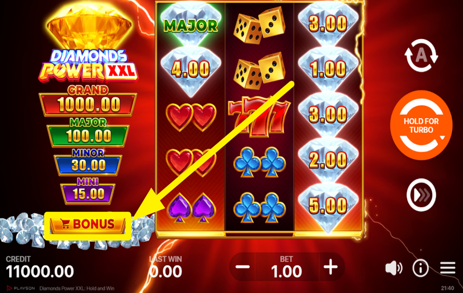 Diamonds Power XXL Hold and Win BESOIN D'UNE AUTRE MANCHE?