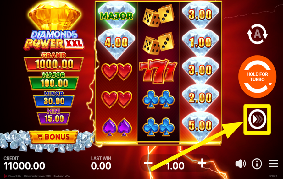Diamonds Power XXL Hold and Win ACCÉLÉREZ L'ACTION!