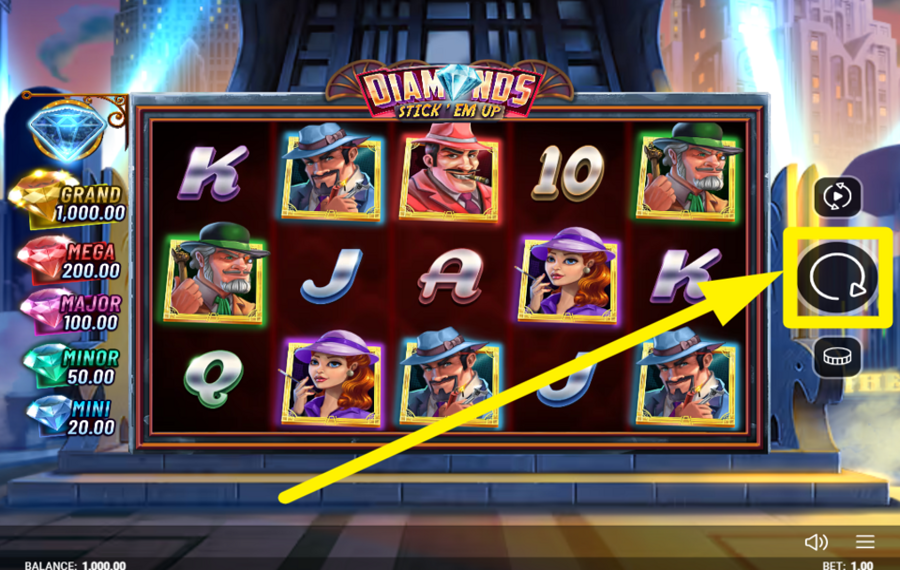 Diamonds Stick Em Up ПРИСОЕДИНЯЙТЕСЬ К СПИННИНГУ.