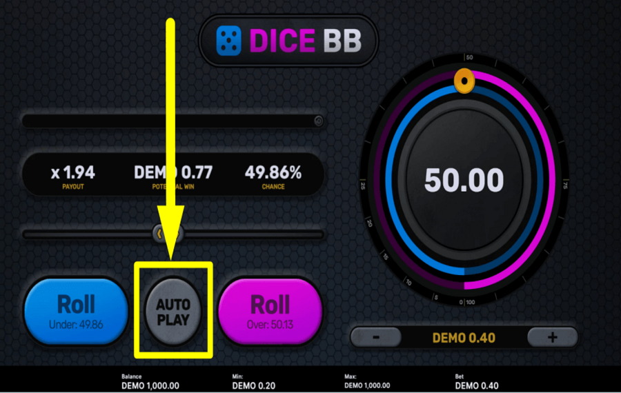 Dice BB PLAY AUTOMATICALLY.