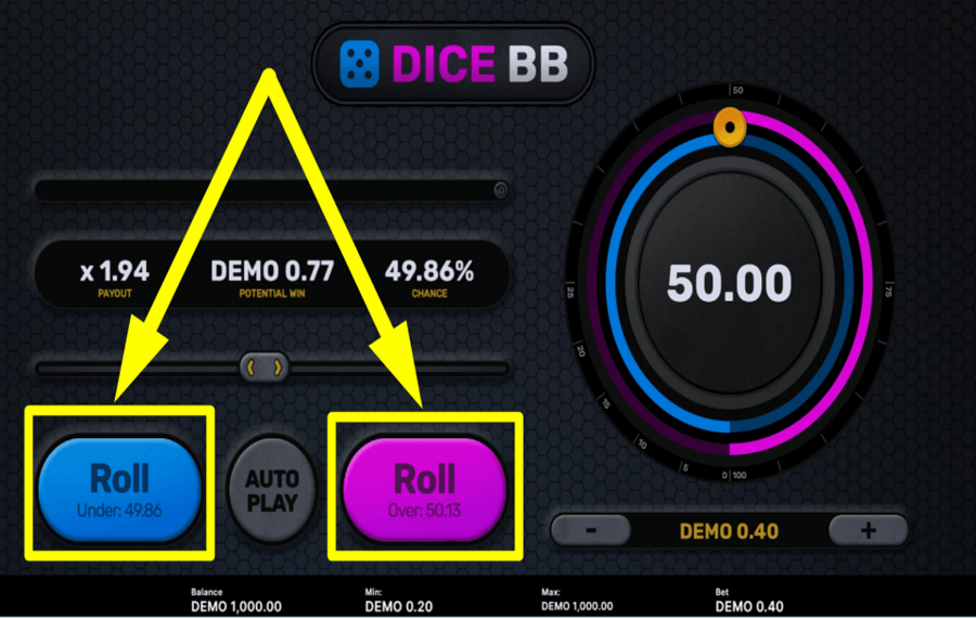 Dice BB ROLL THE DICE.