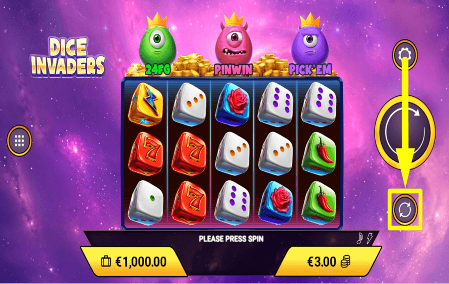 Dice Invaders ENABLE AUTOPLAY.