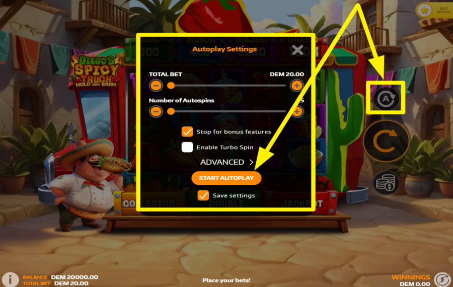 Diegos Spicy Truck ВКЛЮЧИТЕ АВТОМАТИЧЕСКИЙ ВОСПРОИЗВЕДЕНИЕ.