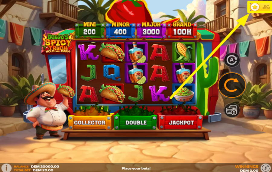 Diegos Spicy Truck КУПИТЕ БЕСПЛАТНЫЕ ВРАЩЕНИЯ.