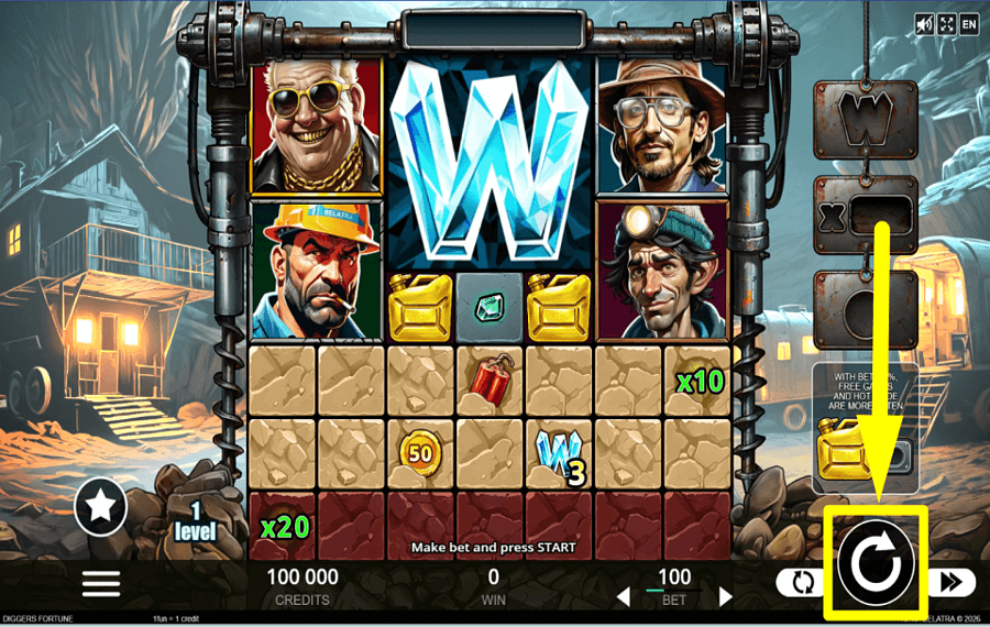 Diggers Fortune PUNTA AL PREMIO.