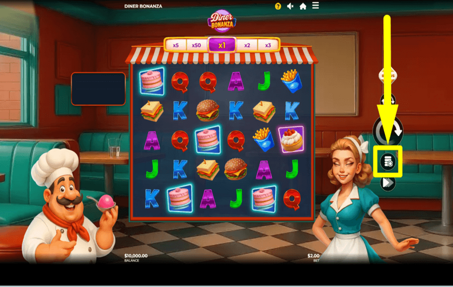 Diner Bonanza SET THE STAKE.