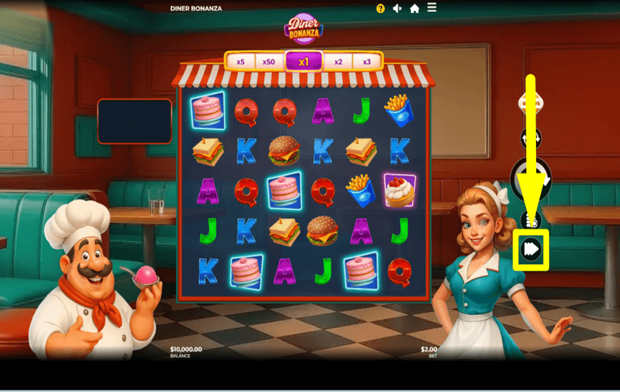 Diner Bonanza STEP UP THE PACE.