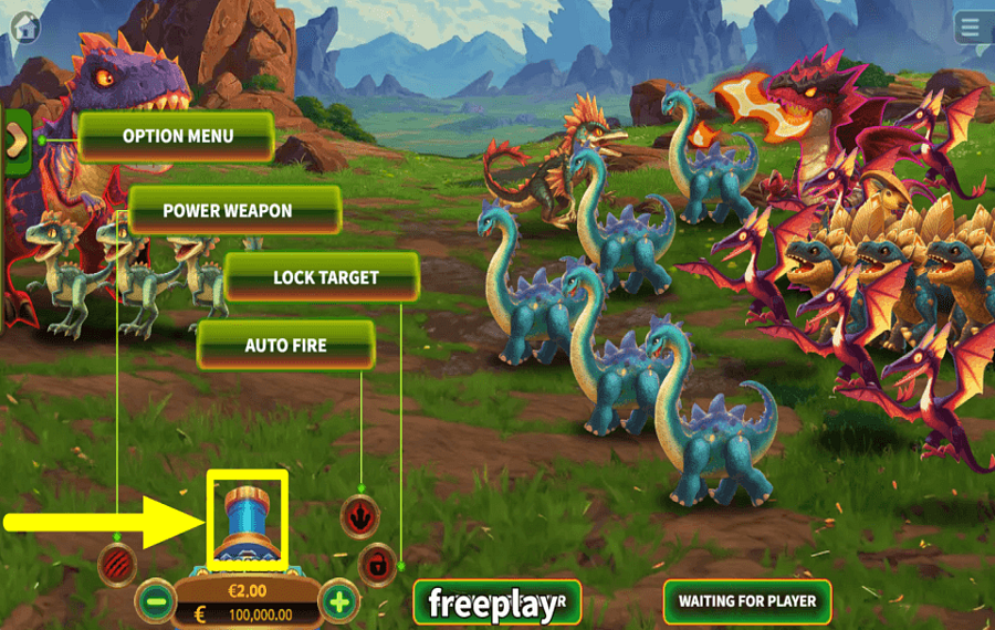 Dinosaur Awakening AIM FOR REWARDS.