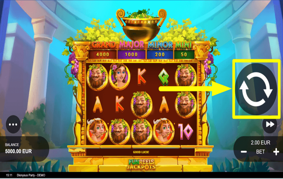 Dionysus Party PLAY FOR REWARDS.