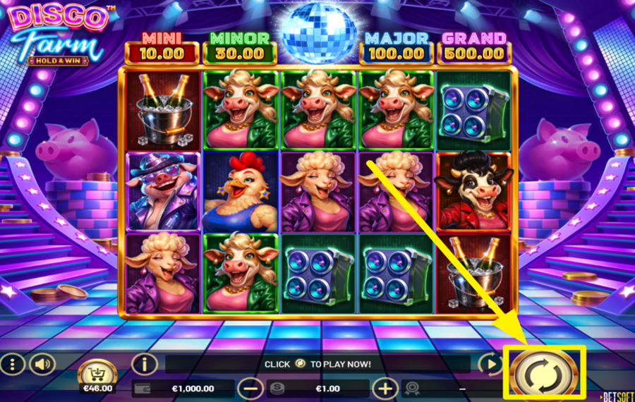 Disco Farm Hold and Win ENTREZ DANS L'ACTION !