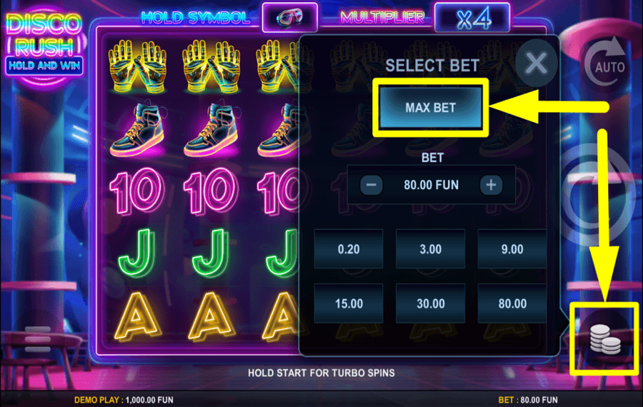 Disco Rush Hold And Win УЧИТЫВАЙТЕ ВЫСОКИЕ СТАВКИ.