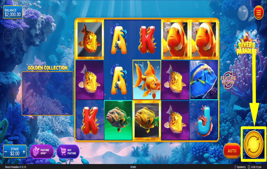 Divers Paradise PLAY FOR REWARDS.