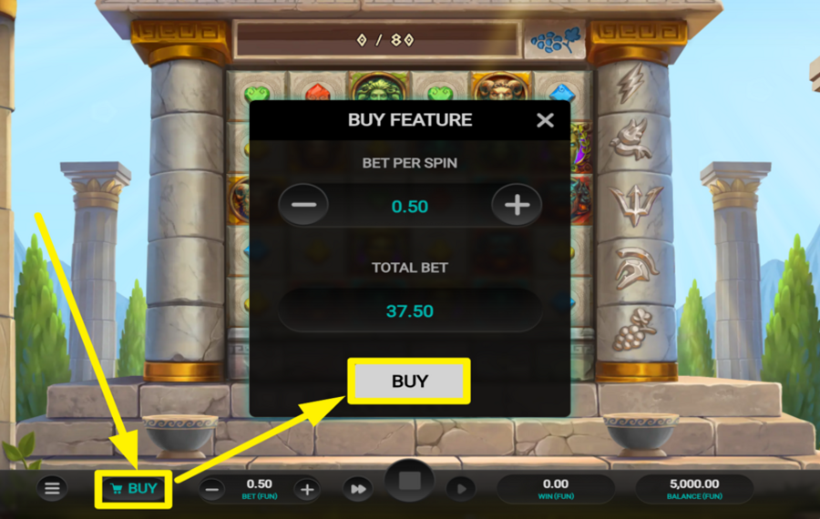 Divine Anarchy BUY FREE SPINS.