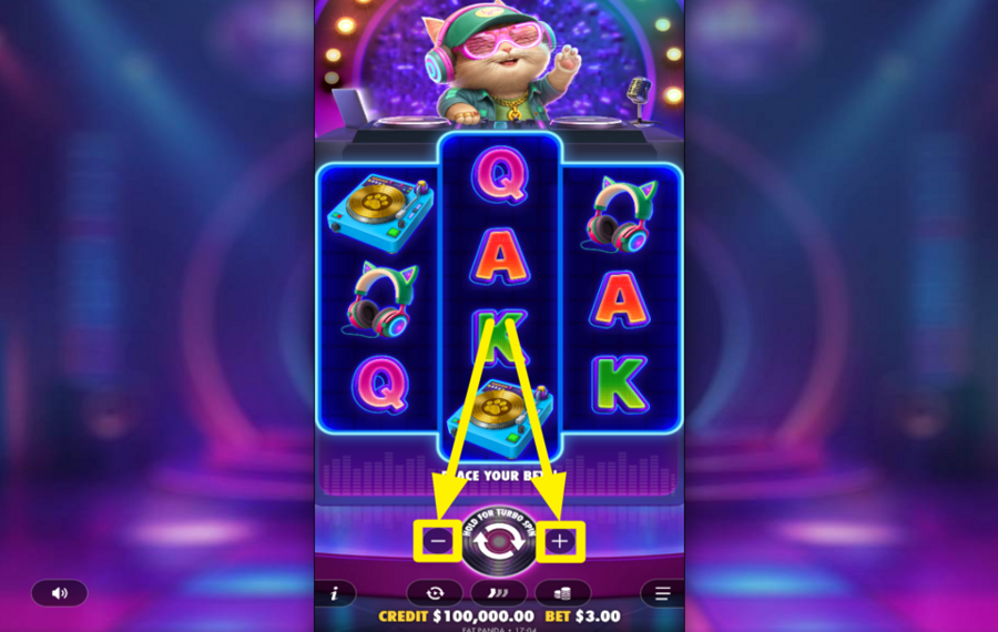 DJ Neko DECIDE ON YOUR BET AMOUNT.