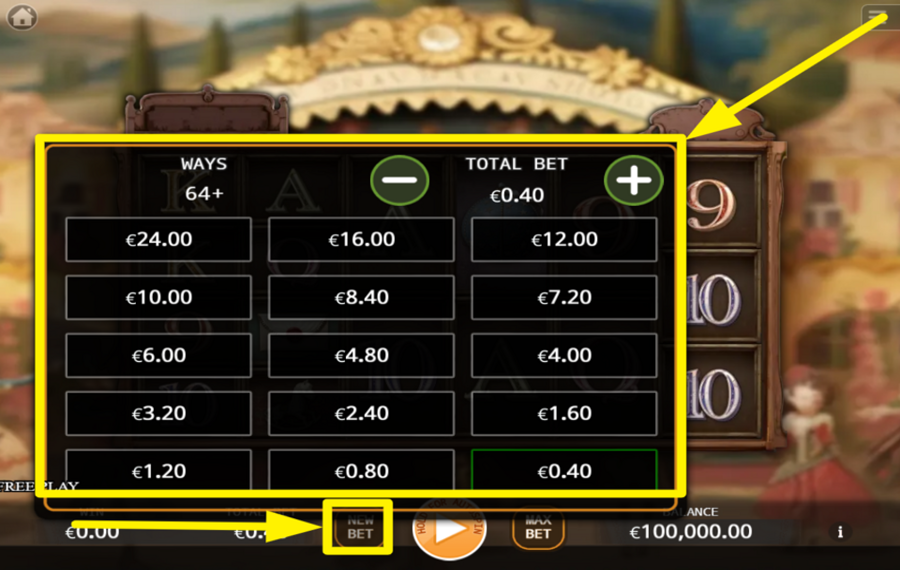 Doll Theater Fusion Reels TWEAK THE TOTAL BET.