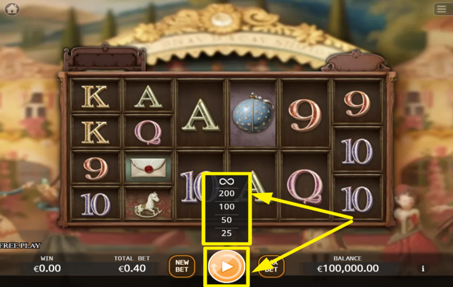 Doll Theater Fusion Reels INITIATE AUTOMATIC SPINS.