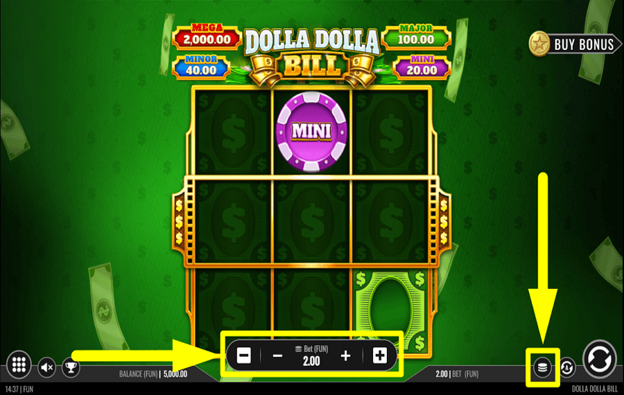 Dolla Dolla Bill ВЫБЕРИТЕ СТАВКУ.