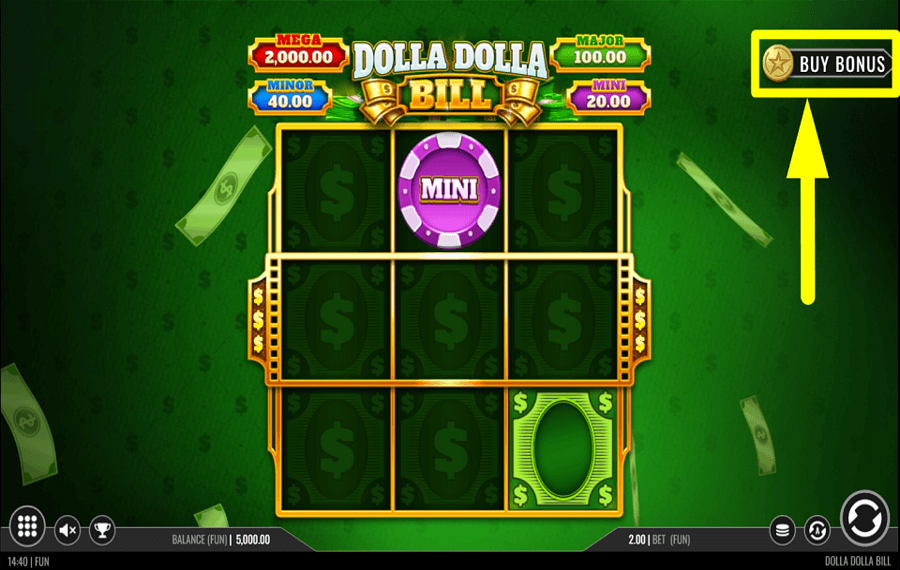 Dolla Dolla Bill ПОЛУЧИТЕ БОНУС.