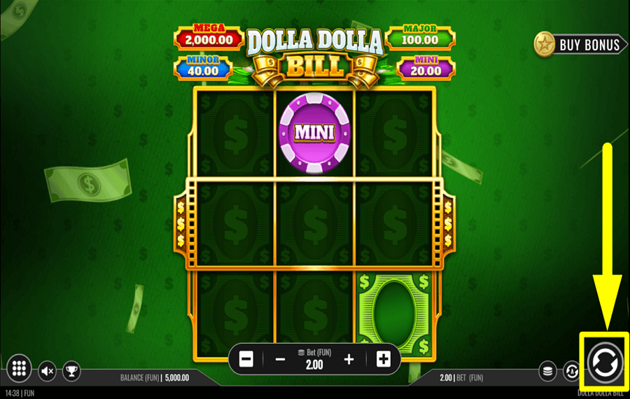 Dolla Dolla Bill НАЧНИТЕ АЗАРТНЫЕ ИГРЫ.