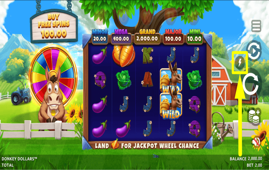 Donkey Dollars ACCELERA IL GIOCO.